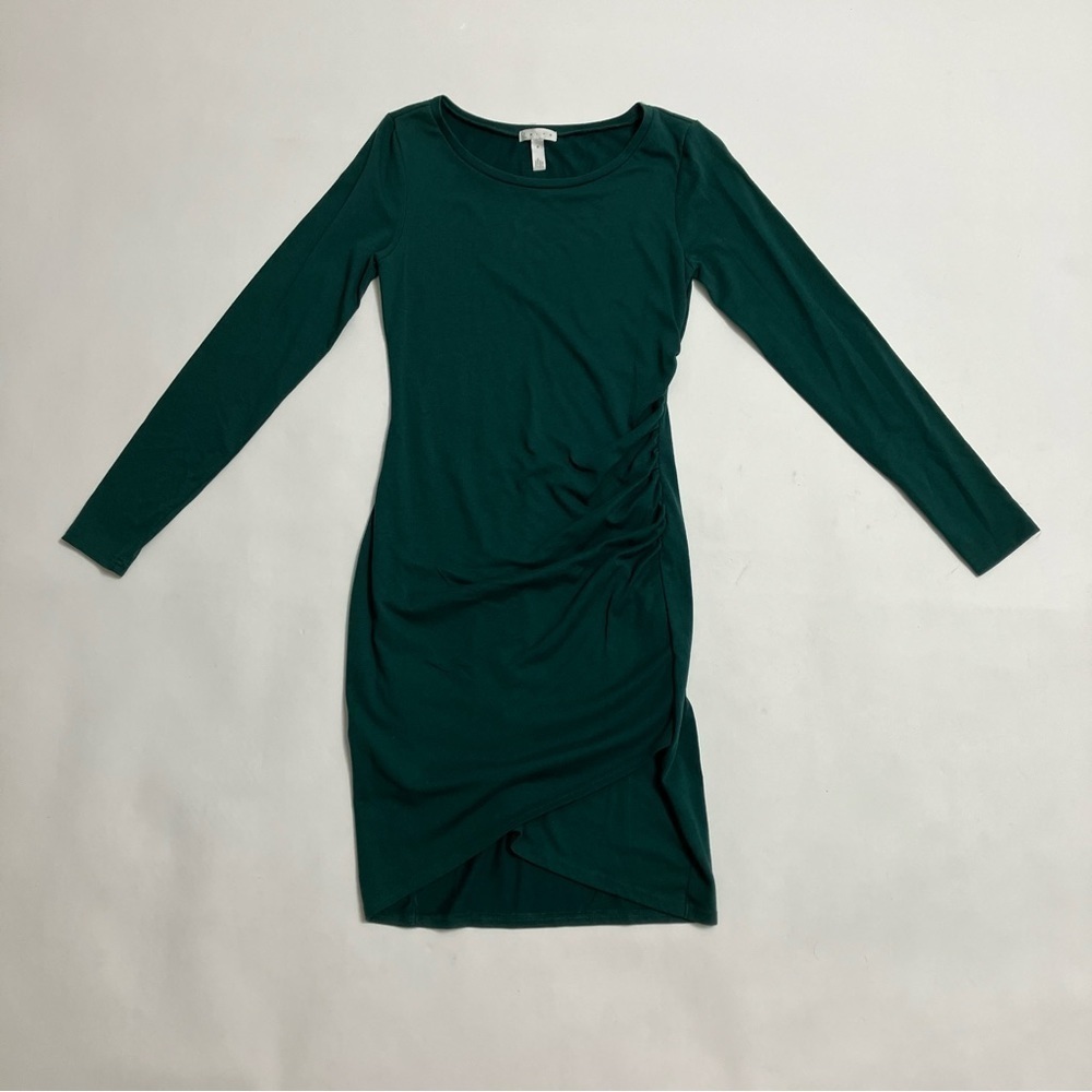 LEITH long sleeve ruched dress